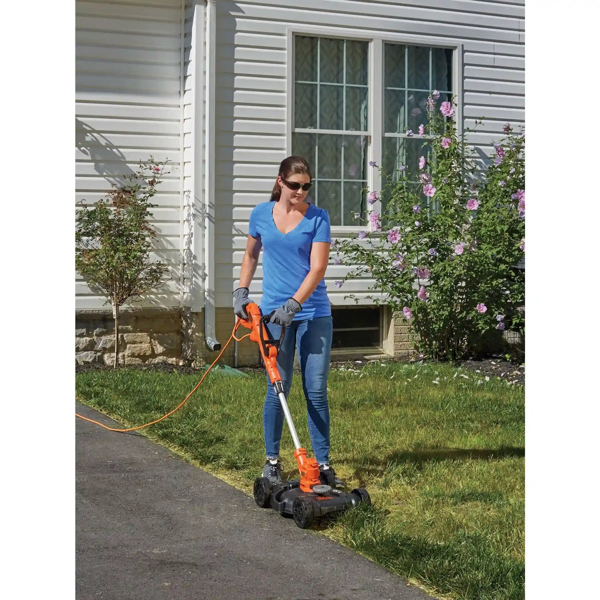 Electric Lawn Mower, Weed Eater and Edger 3-in-1 Combo, 12-Inch 6.5 Amp