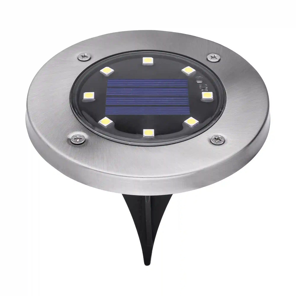 Outdoor Solar Disk Light, 8 Pack