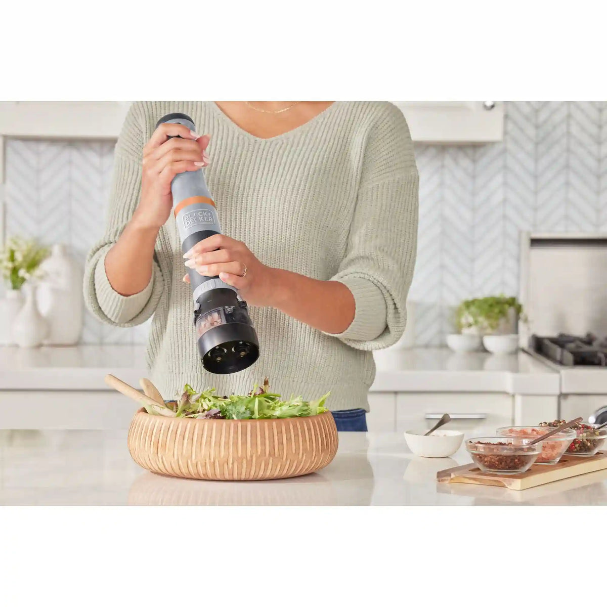 kitchen wand™ 2 in 1 Salt and Pepper Grinder Attachment